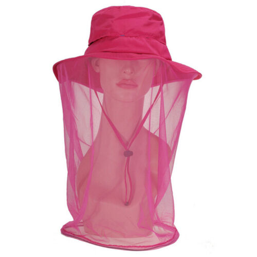  Outdoor -mosquito Boonie Hat -UV Flap with Head Net Mesh Face Protection - Picture 1 of 4