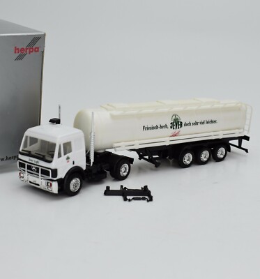Herpa Exclusiv H0 Mercedes Benz Tank Sattelzug '' JEVER '', OVP, 1:87, K44/06