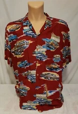 Men's Hawaiian Shirt Woody Palm Tree's Vintage 