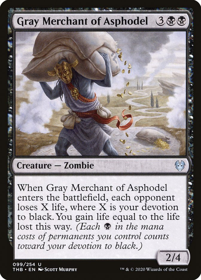 MTG アスフォデルの灰色商人Gray Merchant of Asphodel MTG Gray Merchant of Asphodel - Theros Beyond Death #099 | eBay
