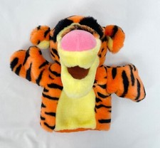 Disney Store Tigger Plush Hand Puppet Talks Winnie the Pooh Talking 8.5"