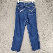 Wrangler Jeans Womens 12 Blue Vintage USA Stretch High Rise Bootcut GUC 
