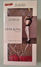 Fredericks of Hollywood Thigh Leg High Stockings Nude Red Size 1X New In Box NWT