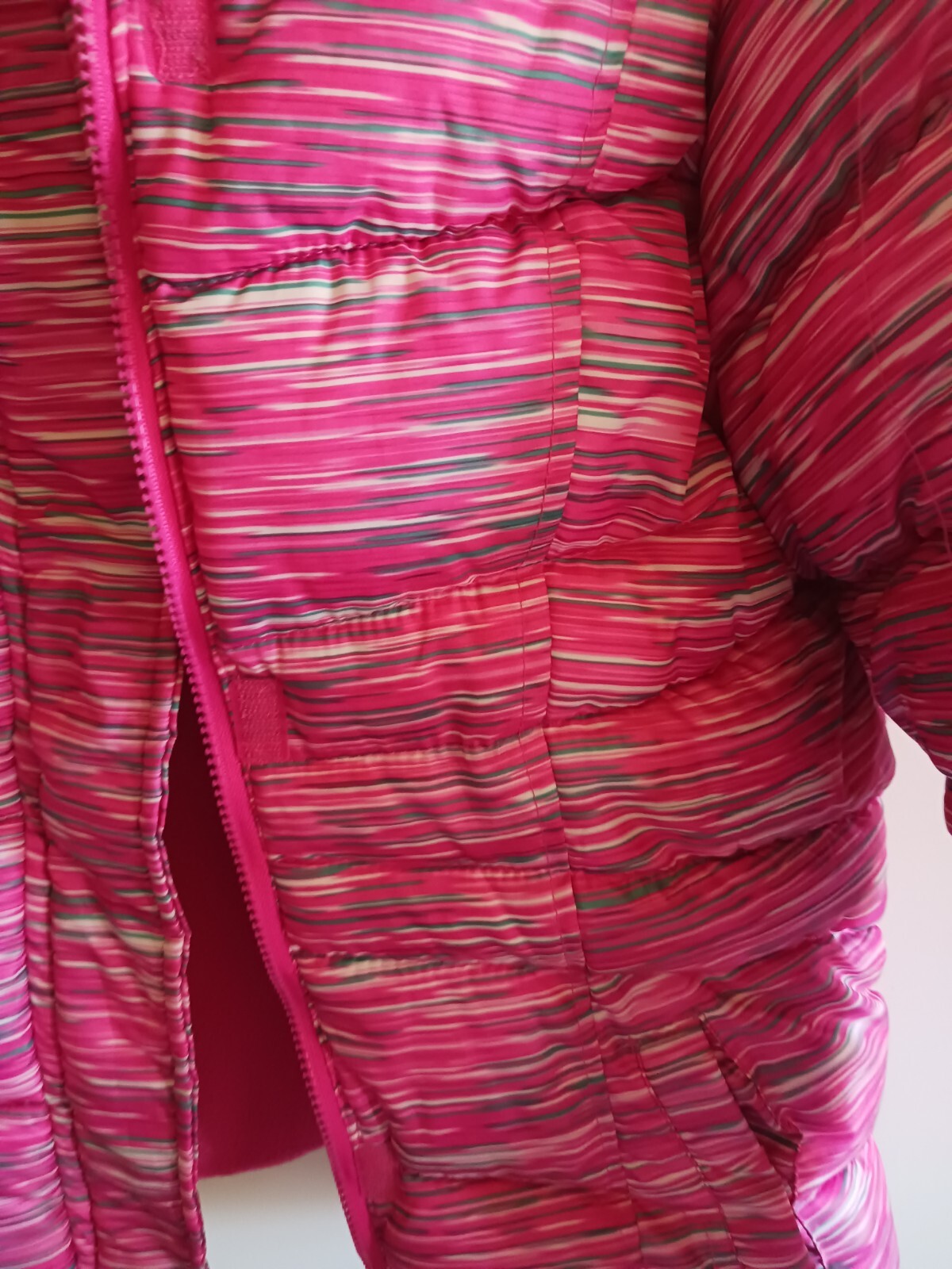 Xersion Girls Hooded Puffer Jacket Pink Space Dye XL … Gem