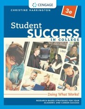 Student Success in College: Doing What... 9781337406130 by Harrington, Christine