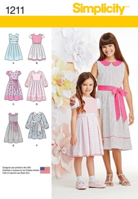 Simplicity Kinder Schnittmuster 1211 Sommerkleider in 6 Styles (Simplici...