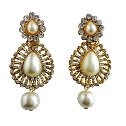 Boucles D'oreille Orientales Bollywood Couleur Or - Style Hippie Sari Inde Mangalore - Artisanat Inde
