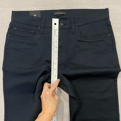 Banana Republic Chino Hose Herren 34 x 32 Slim Fit Schwarz Gerades Bein Stretch - Bild 17 von 20