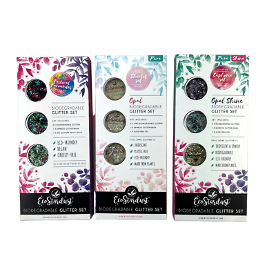 #ad Biodegradable Glitter EcoStardust Environmentally Friendly Festival Lot of 3 $29.95