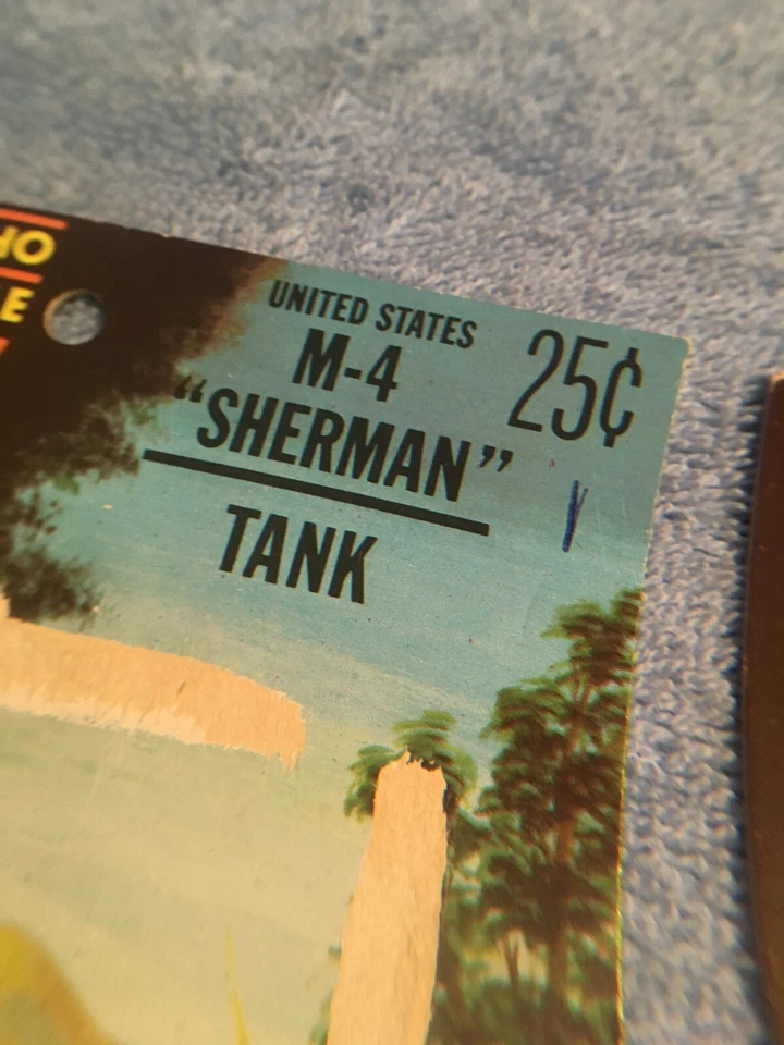 5 AURORA HO MILITARY MIDGETS TANK CARDS M-4 SHERMAN STALIN A.A. PANTHER PANZER - Image 3 of 4