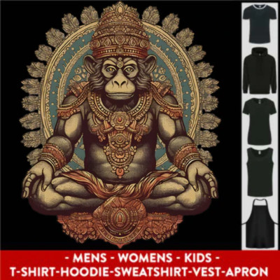 Monkey Guardian Religion Meditaition Yoga Herren Damen Kinder Unisex