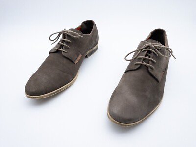 AM Shoe Herren Schnürschuh Halbschuh Businessschuh Leder Gr 45 EU Art 25082-50