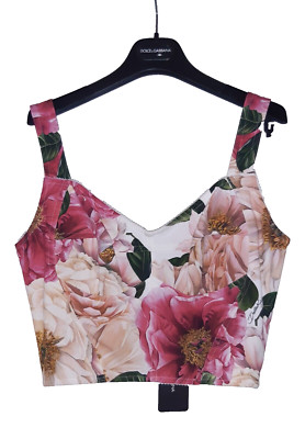 DOLCE AND GABBANA- LADIES FLORAL PRINT CORSET TOP - SIZE UK 14 IT 46