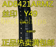 1PCS AD8421ARMZ, Instrumentation Amplifier, 60Î1/4V Offset #E1*