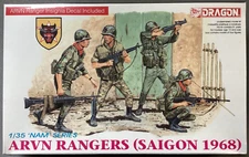 Dragon 3314 ARVN Rangers Saigon 1968 4 Figures Set 1/35 Scale Kit 1:35