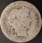 1906  BARBER DIME FRESH FROM AN ORIGINAL COLLECTION-LOT 6248