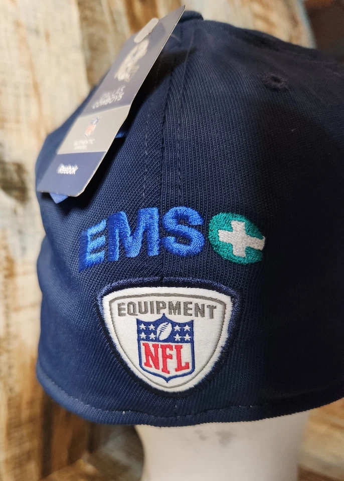 DALLAS COWBOYS NFL EMS REEBOK FLEX-FIT LATERAL AZUL BLANCO GORRA SOMBRERO NUEVO ADULTO S M Foto 3 de 4