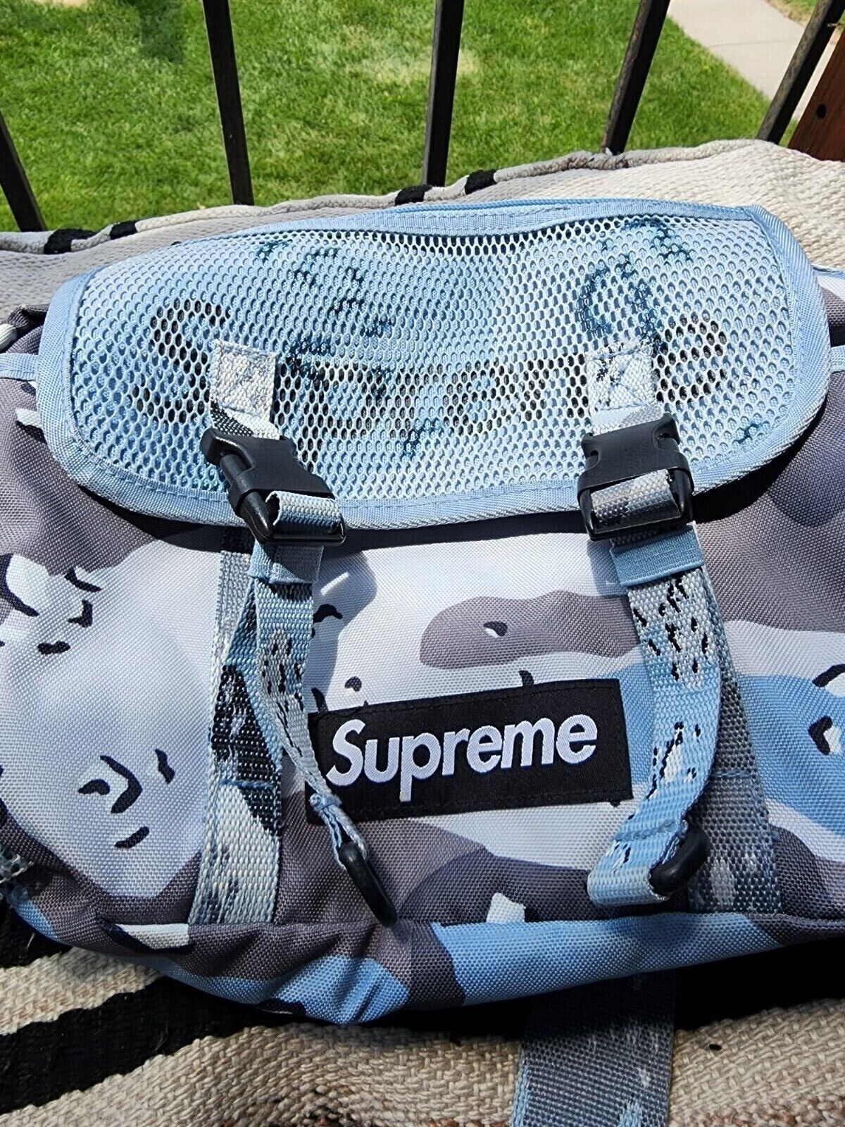 SUPREME SS20 Blue Chocolate Chip Camo Backpack, Men's Fashion, Bags,  Backpacks on Carousell