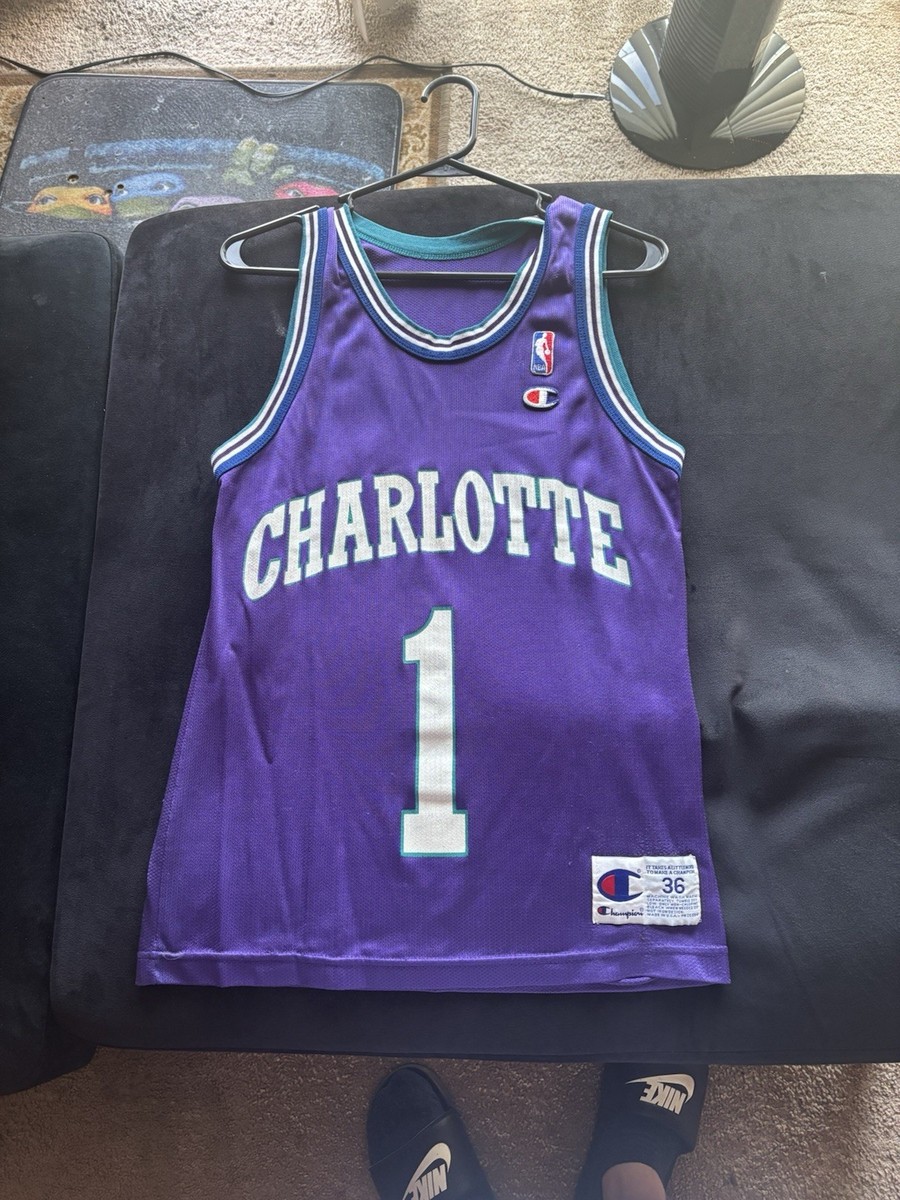 Men's 36 Small VINTAGE 90S CHAMPION MUGGSY BOGUES 1