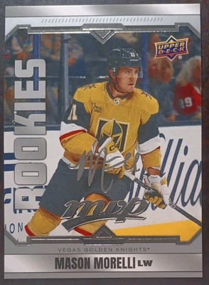2024 - 2025 Upper Deck MVP Mason Morelli Rookie Silver Script #228