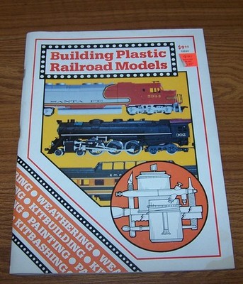 Building Plastic Railroad Models Book Kalmbach 1979 Model Railroading Guide Tips