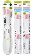 Kiss You Ionic Beauty Whitening Toothbrush Soft Rubber 1 Handle 4 Refills Japan