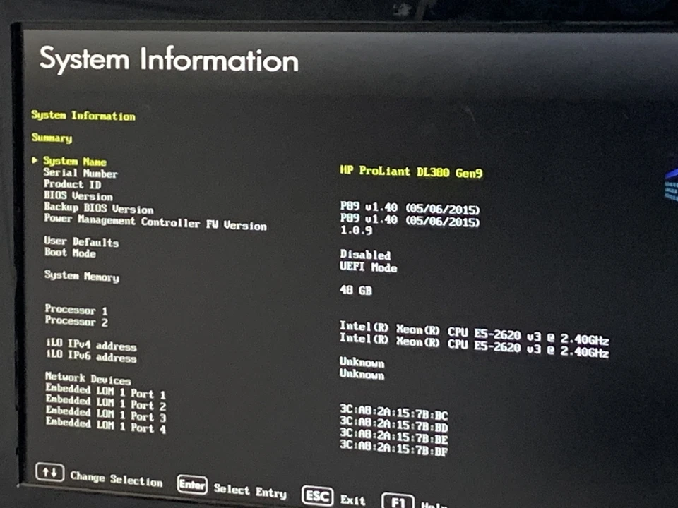 HP ProLiant DL380 Gen9 2x Xeon  E5-2620 v3 2.4GHz 48GB RAM 5TB HDD NO OS - Image 3 of 4