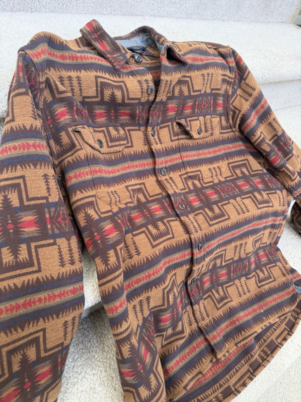 Pendleton Men’s LARGE  L Button Down Flannel Pre-… - image 3