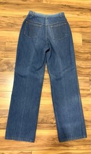 Vintage 1970s Jeans JTF Straight Wide Leg Talon Zip 26x30 Soft Pair B