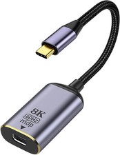 NIRJIK USB C to Mini DP DisplayPort Adapter 4K@60Hz Type-C Male to Mini DisplayP