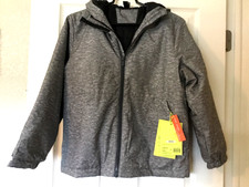 Youth's Snow Sport 3-in-1 Jacket L 10-12 w/Hood All In Motion Gray/Black NWT