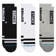 NWT Stance OG ST Kids Casual Crew Socks 3 Pairs Youth L 3-5.5 Multi