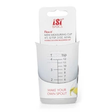 iSi Basics Silicone Flexible Clear Measuring Cup, 2 ounce