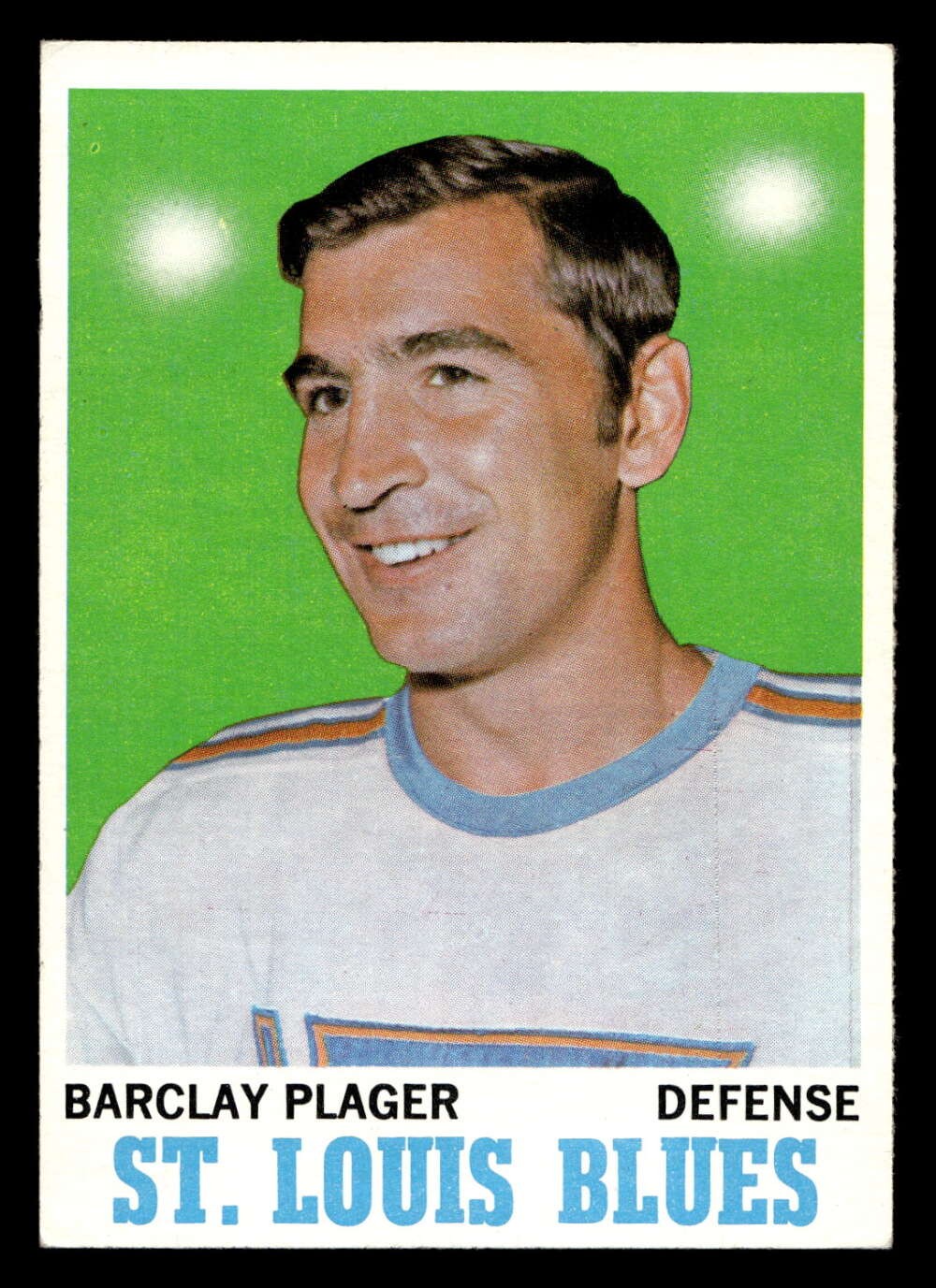 1970-71 Topps #99 Barclay Plager Excellent+ Blues Writing On Back ID:473663