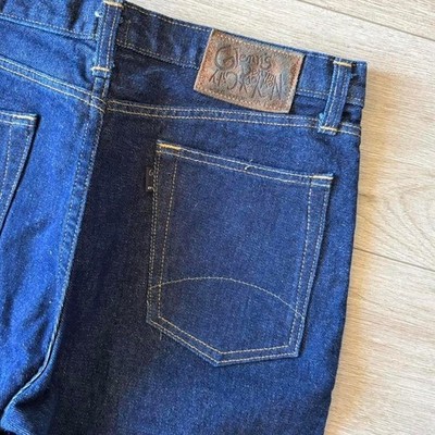 Vintage Glenn's Denim New York Jeans Fit 32x35 Raw Dark Wash Button Fly Denim