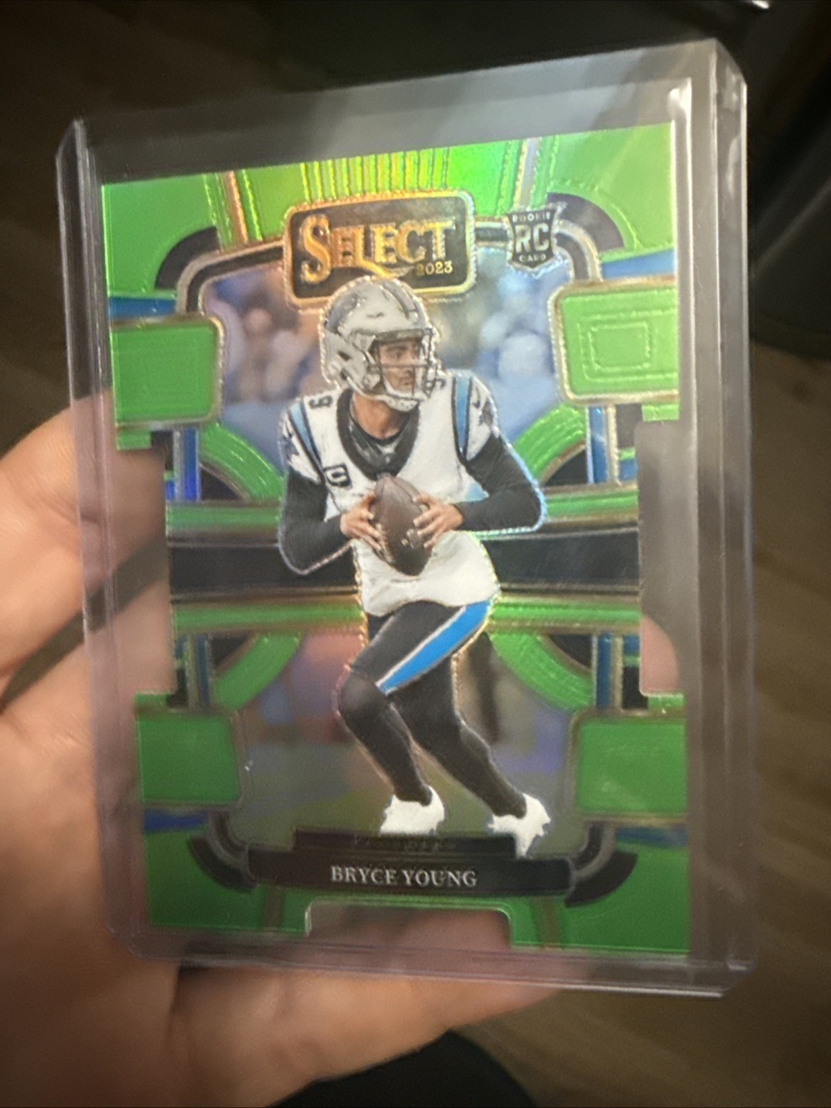 2023 Panini Select - Concourse Bryce Young #14 Neon Green Prizm Die-Cut /599 RC