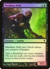MTG FOIL Mindless Null  - Zendikar #103