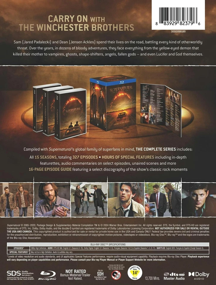 Supernatural The Complete Series Blu-ray  NEW - Image 4 of 4