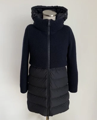 Herno Daunenmantel Puffer Coat Wolle Blau Navy IT40/D34 € 820, - - Bild 1 von 4