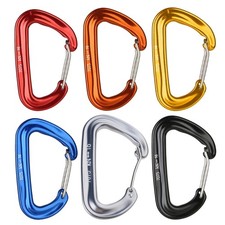 16KN Wiregate Carabiner Clip, Heavy Duty Accessory Clip, Large Size for Hiking