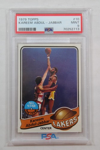 1979 Topps #10 Kareem Abdul-Jabbar PSA Graded 9 Mint