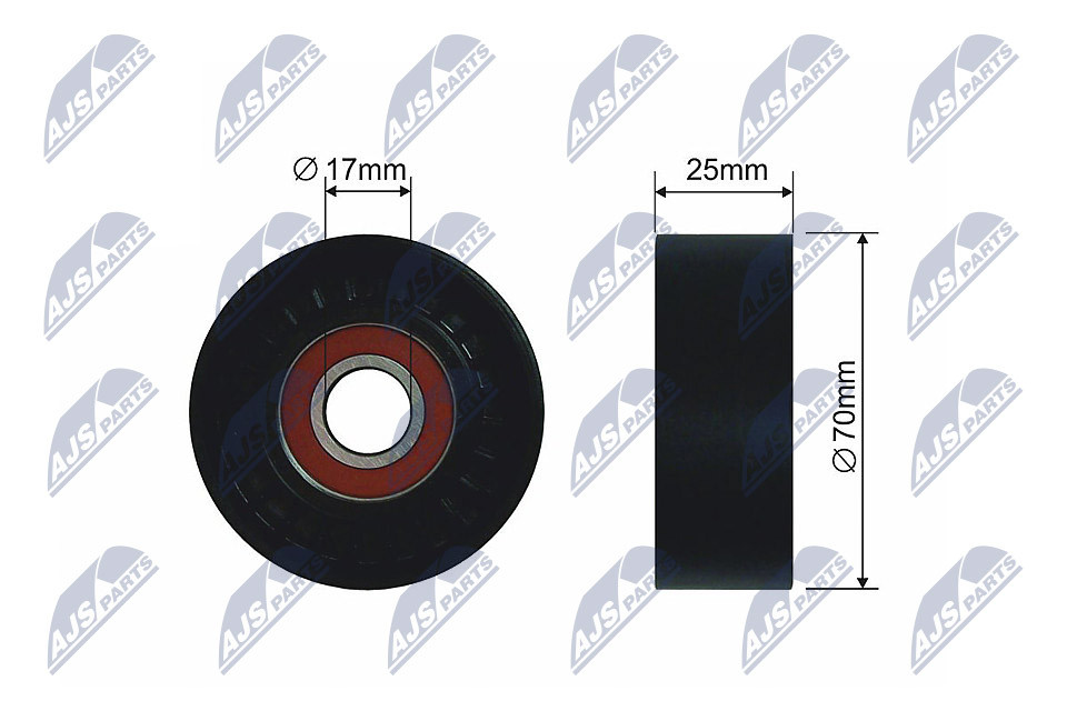 N.T.Y. RNK-CH-010A.NTY Tensioner Pulley, V-ribbed belt for CHRYSLER,DODGE,JEEP