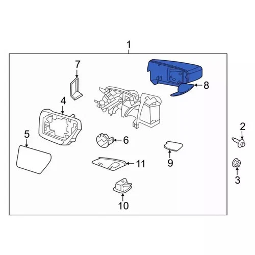 Genuine Ford Mirror Cover ML3Z17D743CAPTM