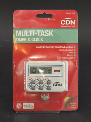 CDN TM8 Multi-Task Timer & Clock With Memory Feature