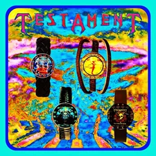 TESTAMENT🇺🇸 BERKELEY THRASH METAL🇬🇧FOUR LEATHER BRACELETS 🇺🇸