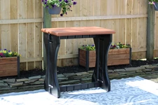 Leisure Accents Double Bar - Redwood/Black - Durable & Easy Assembly