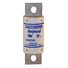 Mersen A50qs200-4 Semiconductor Fuse, 200A, Fast-Acting, 500V Ac, Bolt-On