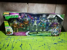 TMNT Metal Mutants Turtles And Fugitoid 5 Pack