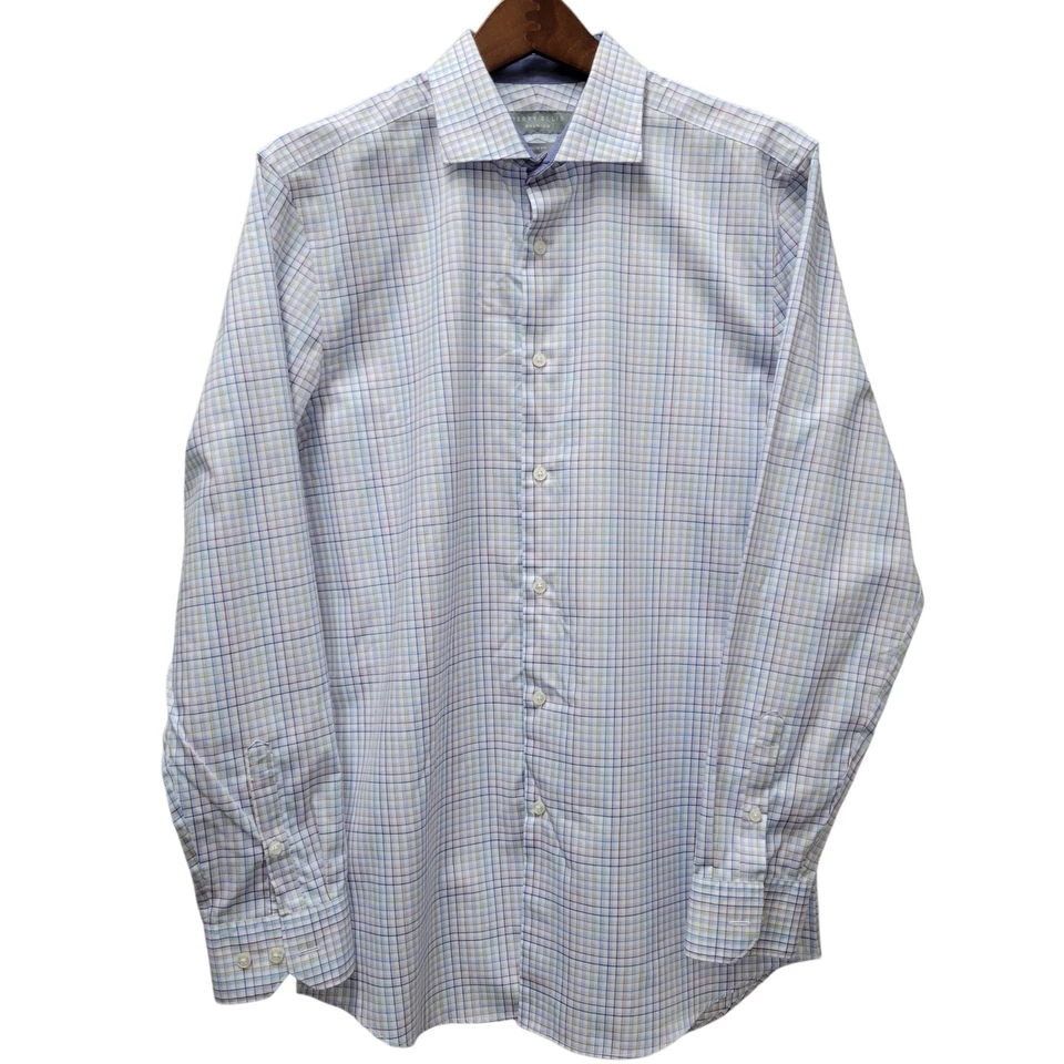 Perry Ellis Premium Men's Slim-Fit Plaid Dress Shirt Size 16 34-35 NWOT Lot Of 3 - Image 2 of 4