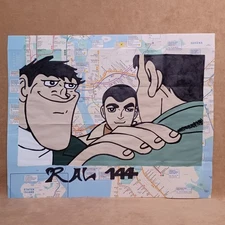RAL 144 Did The Meme Graffiti Art Expressionism Art NYC New York Subway Map